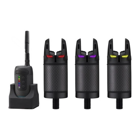 Prologic K3 Bite Alarm Set 3+1 Rojo Verde Amarillo 1 Prologic K3 Bite Alarm Set 3+1 Rojo Verde Amarillo