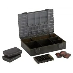 Caja De Aparejos Fox Mediana Cargada -Pesca Equipos Tienda Fox20Medium20Tacklebox20Loaded2 550x550w