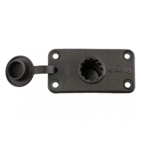 Scotty Flush Deck Mount Negro 1 Scotty Flush Deck Mount Negro