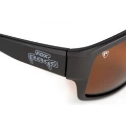 Gafas De Sol Fox Rage Floating Wrap Gris Oscuro Lentes Marrones Con Acabado De Espejo -Pesca Equipos Tienda nsn010 rage wraps brown lense logos detail 550x550w