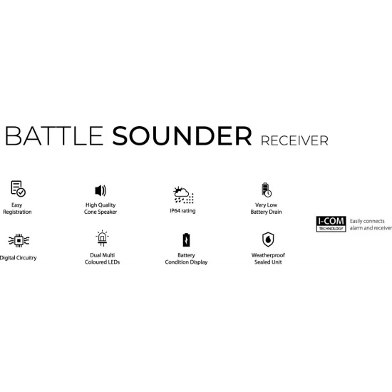 Black Cat Battle Sounder Receiver Black 12 Black Cat Battle Sounder Receiver Black - Imagen 12